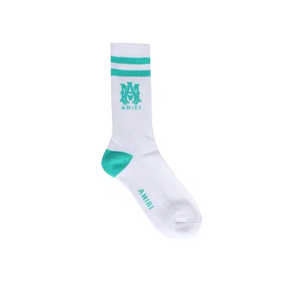 Pre-owned Amiri Tube Sock 'white/aqua' | Men's Size 43