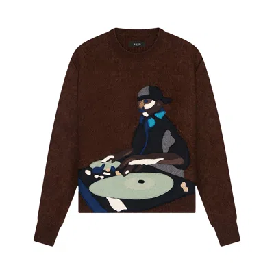 Pre-owned Amiri Turn Table Crew 'brown' | Men's Size Xxl