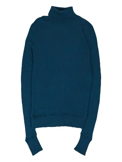 AMIRI TURTLENECK FRAYED-HEM SWEATER