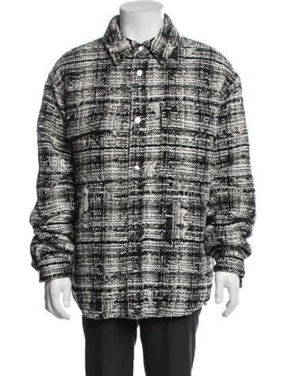 Pre-owned Amiri Tweed Pattern Jacket W/ Tags In Black/white