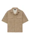 Amiri Tweed Shirt In Brown