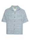 Amiri Tweed Shirt In Gray