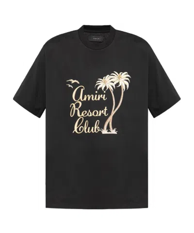 AMIRI TWISTED PALMS COTTON T-SHIRT