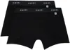 Amiri Two-pack Black Logo Patch Boxer Briefs In Black