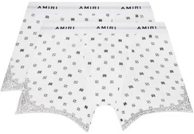 Amiri Two-pack White Ma Paisley Boxer Briefs