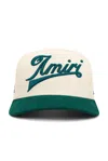 Amiri Two-tone Embroidered Cap In Evergreen