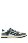 Amiri Pacific Bones Bandana-print Leather Sneakers In Black