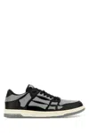 Amiri Leather Upper Low Top Sneakers In Black