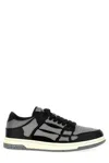 Amiri 'skel Top Low' Black Sneakers With Skeleton Patch