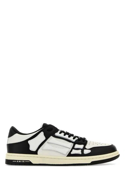 Amiri Two Tone Leather Skel Sneakers