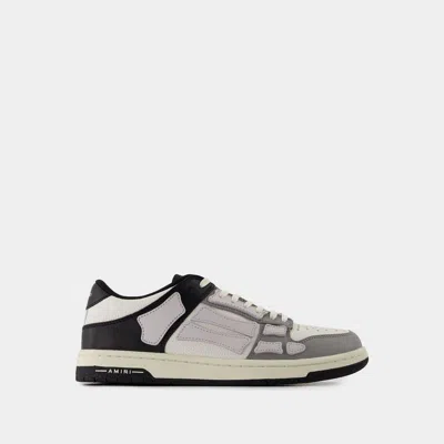AMIRI SNEAKERS TWO-TONE SKEL TOP LOW - AMIRI - CUIR - NOIR/BLANC/GRIS