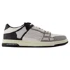 Amiri Two-tone Leather Skel Sneakers In Black