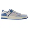 Amiri Two-tone Skel Top Low Sneakers -  - Leather - Blue/white In Blue