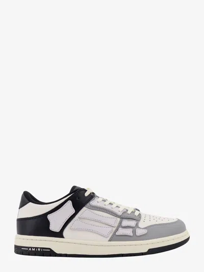 Amiri Two-tone Skel Top Low Trainers In White