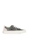 Amiri Sunset Pebbled Low-top Sneakers In Gray