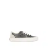 Amiri Sunset Pebbled Low-top Sneakers In Gray