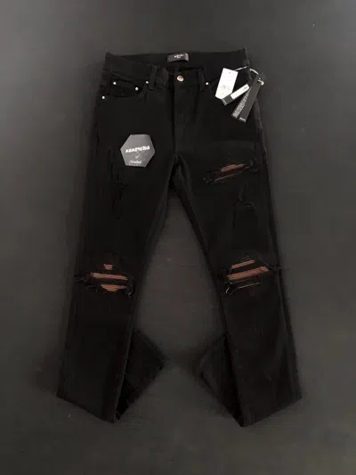 Pre-owned Amiri Ultra Suede Mx1 Denim Jeans In Black