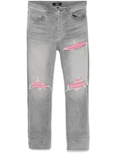Amiri Ultrasuede Jeans In Grey