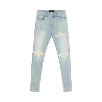 Pre-owned Amiri Ultrasuede Mx1 Jean 'surf Indigo' | Blue | Men's Size 30