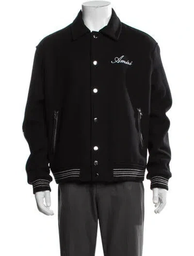 Pre-owned Amiri Varsity Jacket In Black