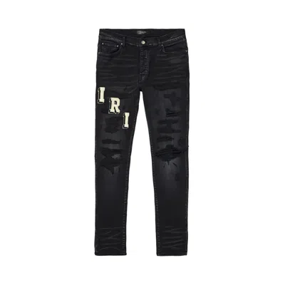 Pre-owned Amiri Varsity Jean Faded Black 'faded Black' | Men's Size 30