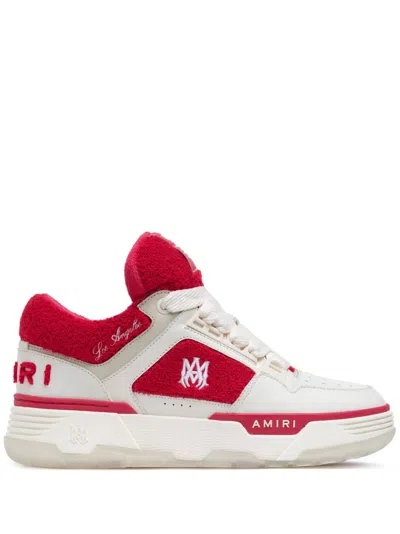 Amiri White & Red Ma-1 Sneakers In Alabaster Red