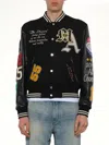 Amiri Patch Varsity Jacket In Black