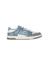 Amiri Varsity Skel Top Low Sneakers Ocean Sky In Multi