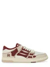 Amiri Varsity Skel Top Low Sneakers Deep Red In Red