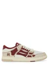 Amiri Varsity Skel Top Low Sneakers Deep Red In Red