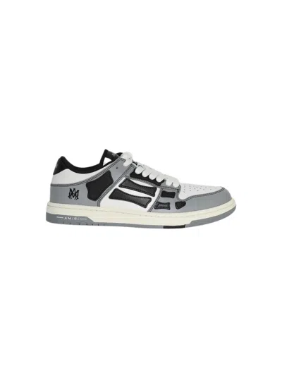 Amiri Varsity Skel Top Low Sneakers Black
