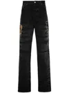 Amiri Varsity Straigh-leg Jeans In Black