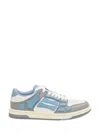 Amiri Varsity Skel Top Low Sneakers Ocean Sky In Baby Blue