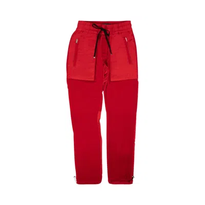Pre-owned Amiri Velvet Commando Patch Pants 'red' | Men's Size M