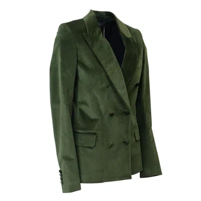 Amiri Velvet Oversize Blazer - Blue In Green