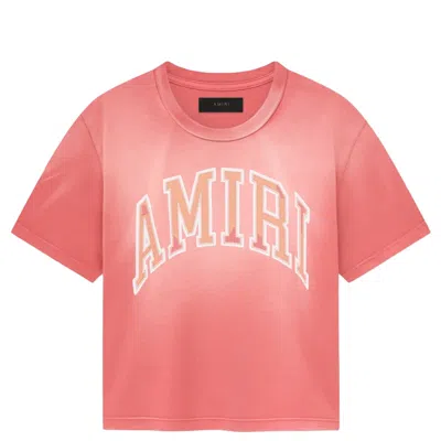 Amiri Vintage Baby Tee In Red