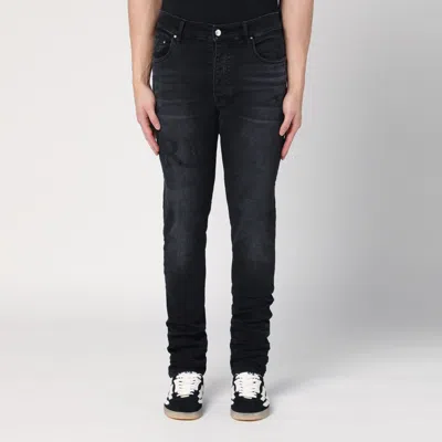 Amiri Vintage Black Skinny Jeans With Logo Embroidery