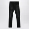 Amiri Vintage Black Skinny Jeans With Logo Embroidery