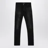 Amiri Vintage Black Skinny Jeans With Logo Embroidery