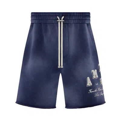 Pre-owned Amiri Vintage Collegiate Shorts 'blue'