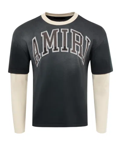 Amiri Vintage Long-sleeved T-shirt In Black
