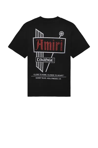 Amiri Vintage Lounge Tee In Black