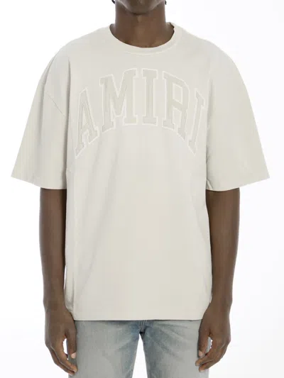 Amiri Vintage Oversized T-shirt In Beige