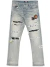 Amiri Vintage Patch Jeans In Blue