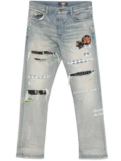 Amiri Vintage Patch Jeans In Blue