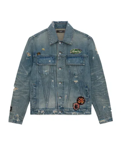 AMIRI AMIRI VINTAGE PEGASUS DISTRESSED JACKET