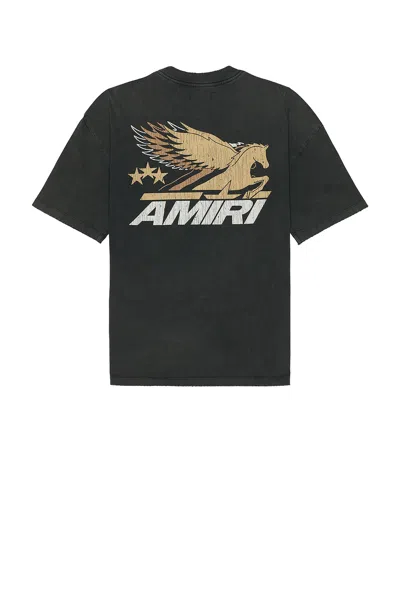 Amiri Vintage Pegasus Oversized Tee In Black