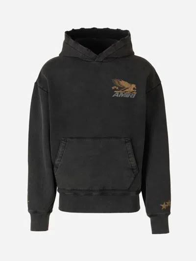 Amiri Hoodie En Coton In Noir