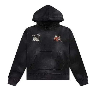Pre-owned Amiri Vintage Tiger Varsity Hoodie 'black'