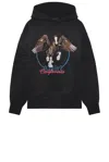 Amiri Graphic Print Hooded Sweater Kangaroo Pocket In Black